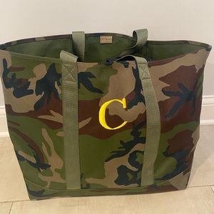Camo L. L. Bean Tote Bag Monogram “C”